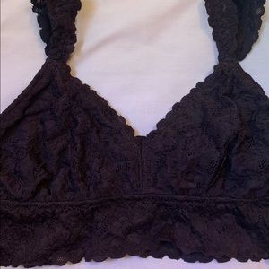 Maroon lace bralette